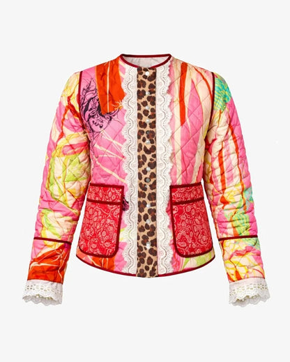 Pink Dallas Reversible Jacket - Multi