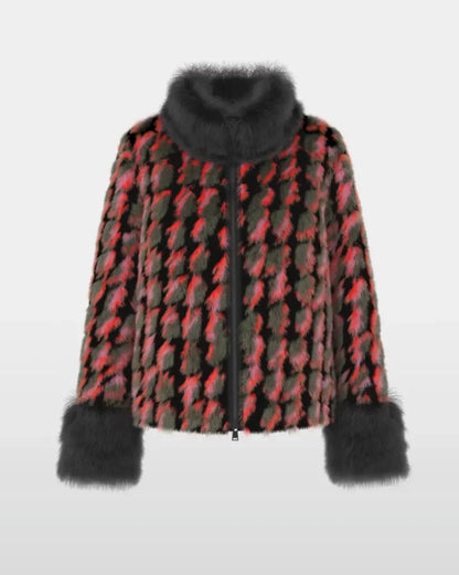 Patterned Bomber Jacket - Multi