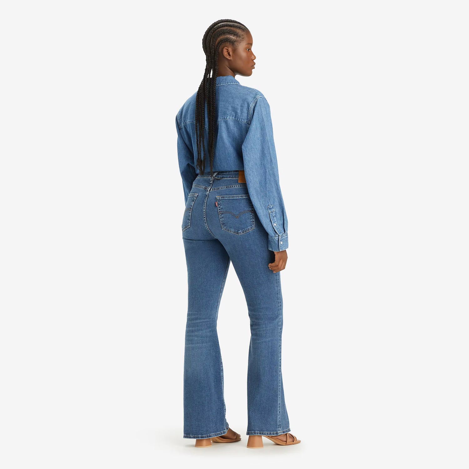 726 High-Rise Flare Jeans - Blue Wave Mid