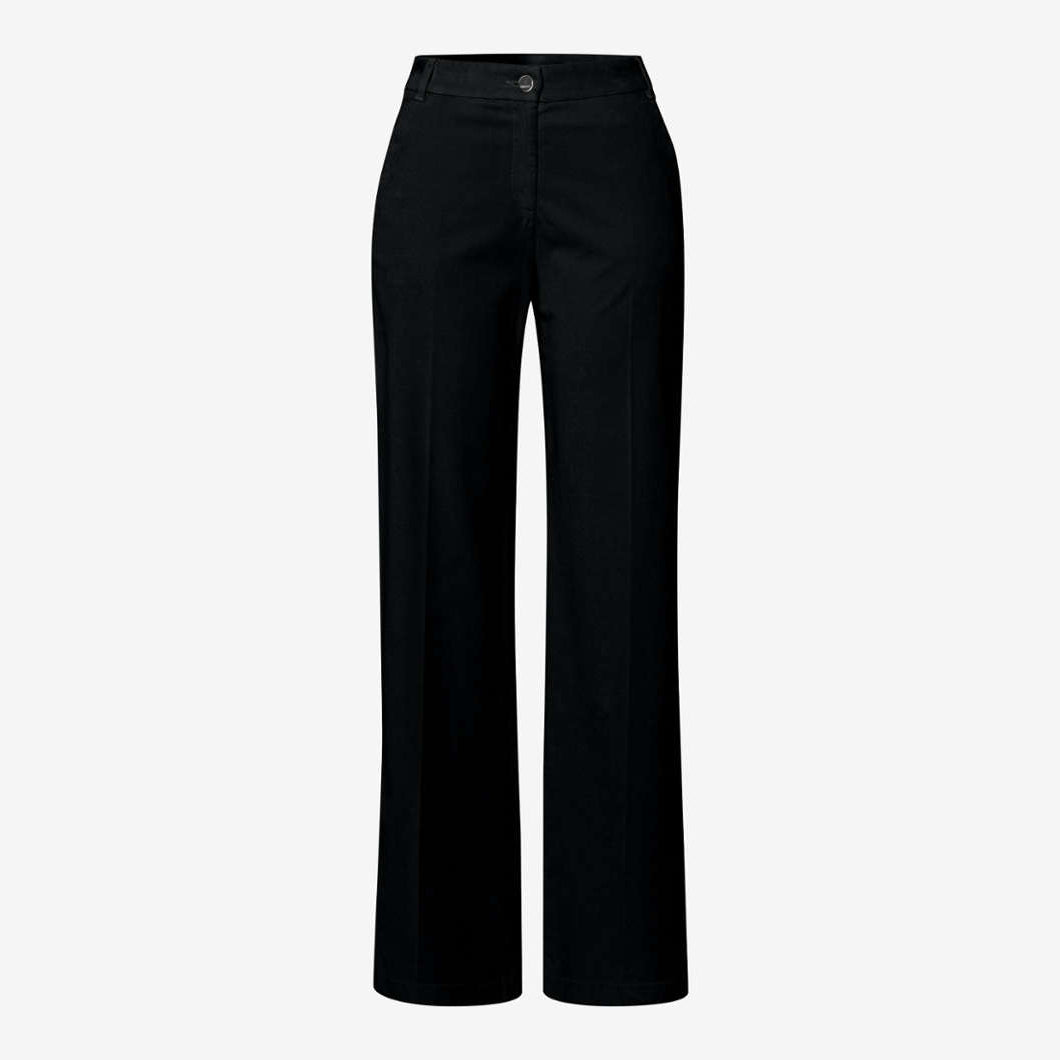 Maine Straight Velvet Trouser - Black