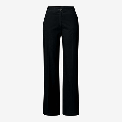 Maine Straight Velvet Trouser - Black