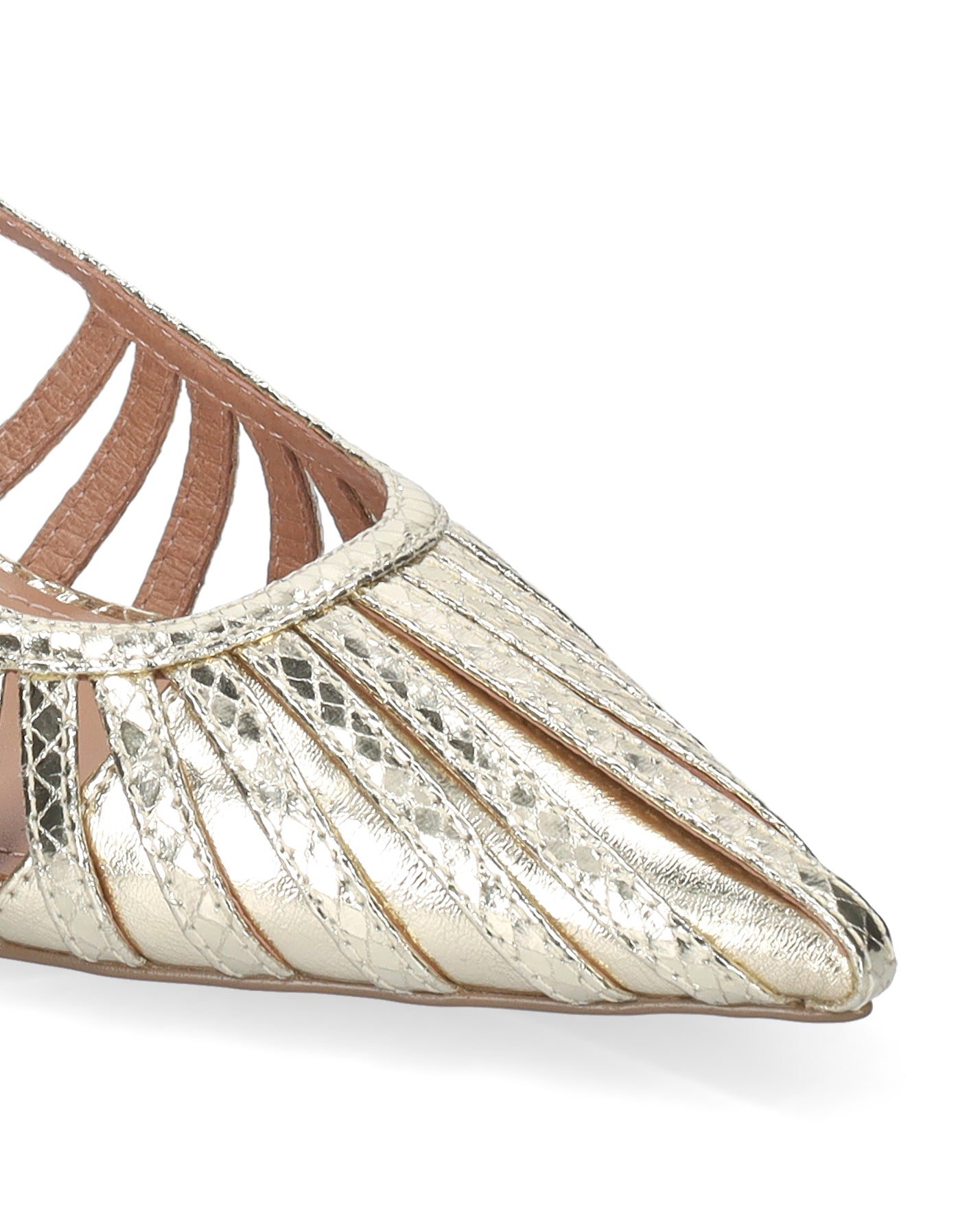 Metallic Sling Back - Gold