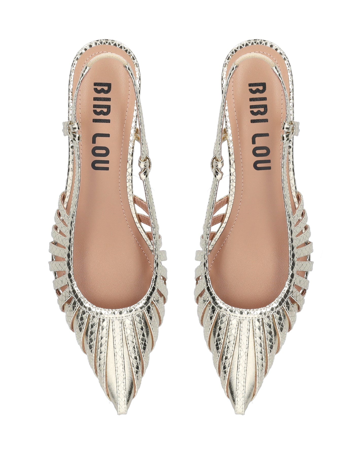 Metallic Sling Back - Gold