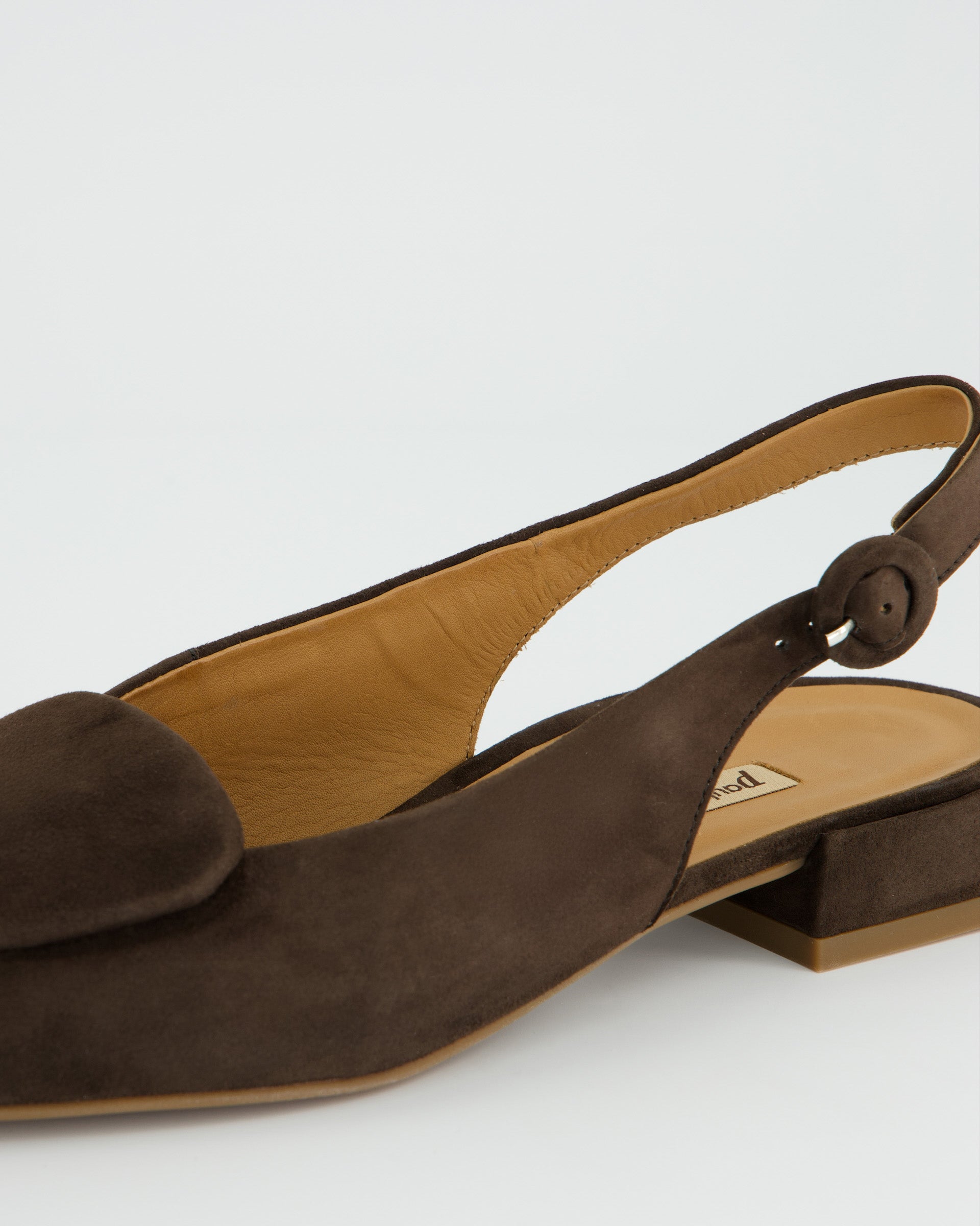 Pointed Sling Back - Brown
