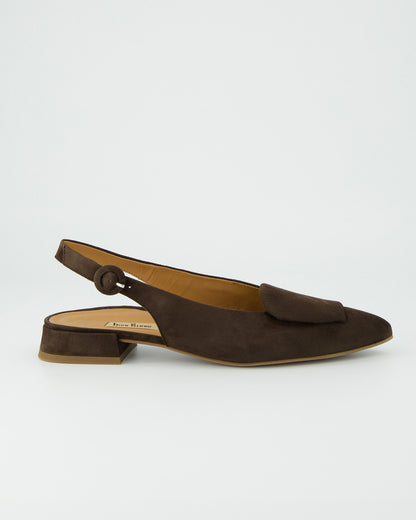 Pointed Sling Back - Brown