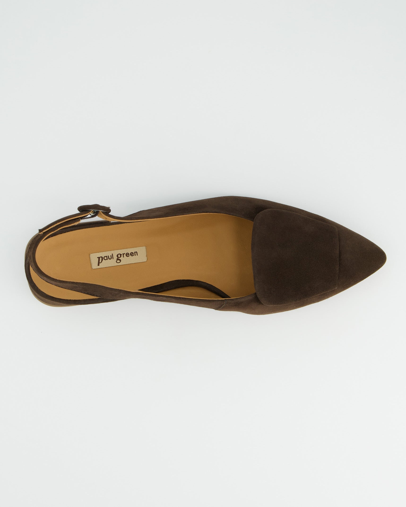 Pointed Sling Back - Brown