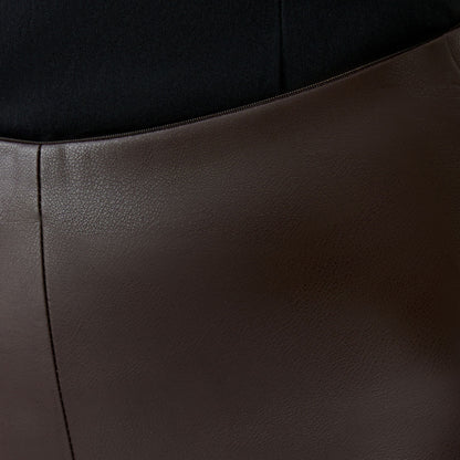 Pleather Legging - Dark Brown