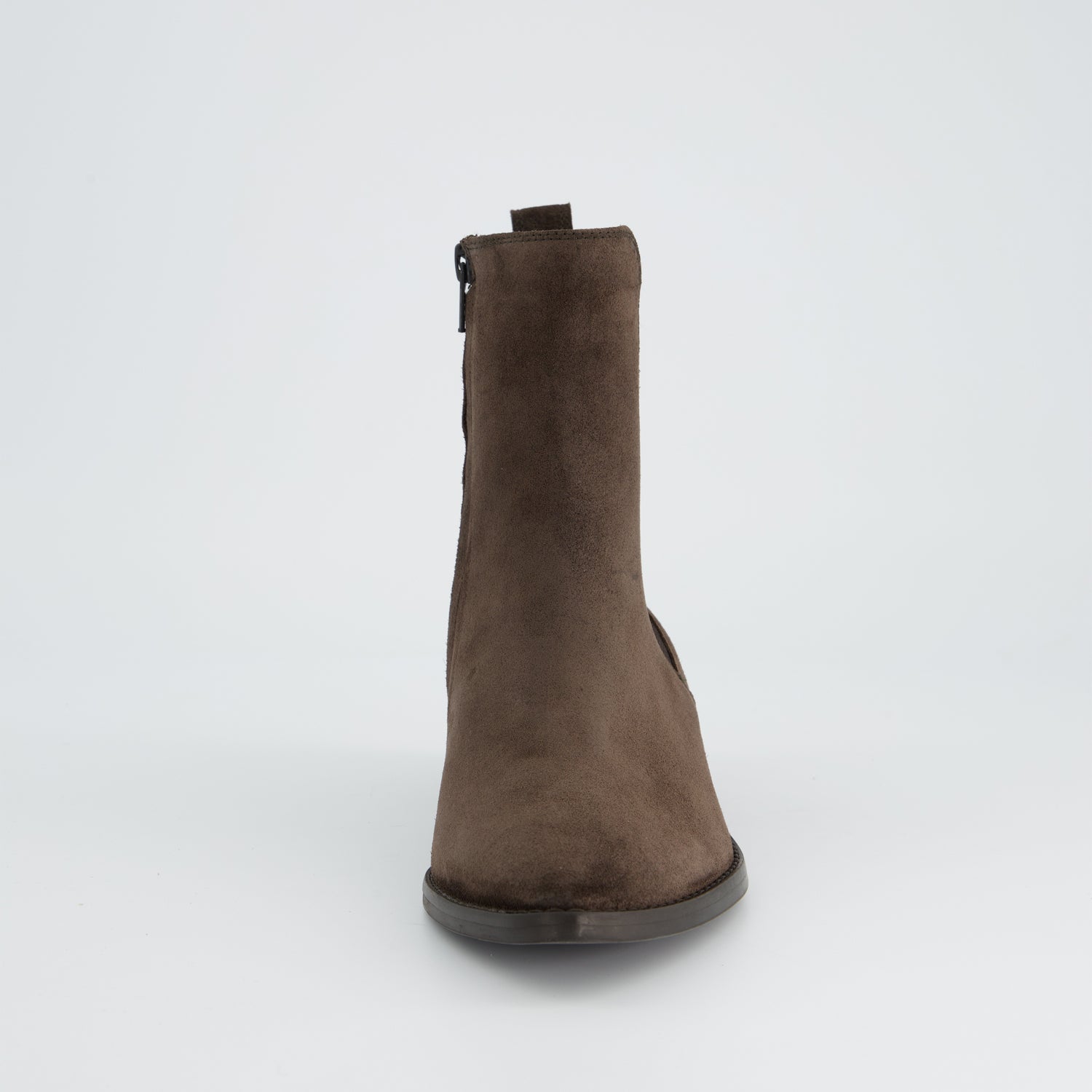 Pointed Suede Ankle Chelsea Boot - Mocca