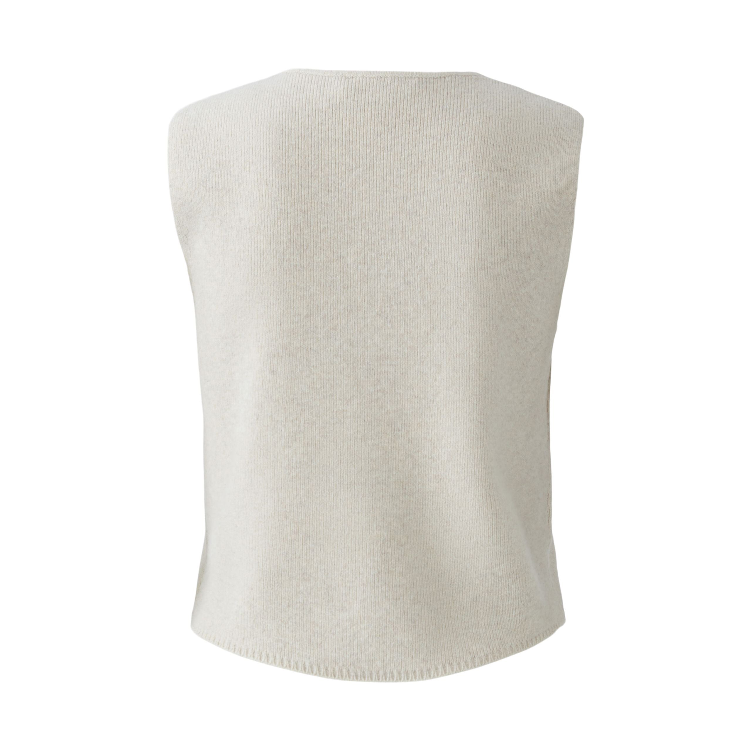 Knitted Waistcoat - Beige