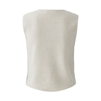 Knitted Waistcoat - Beige