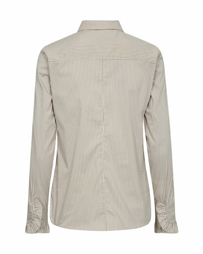 Mattie Flip Stripe Shirt - Safari