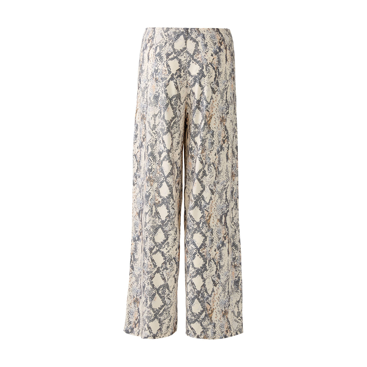 Snake Print Trouser - Light Stone Grey