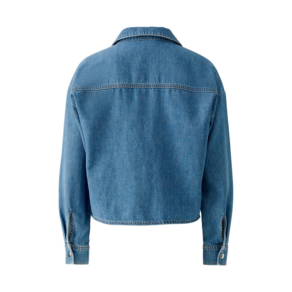 Denim Smock Style Shirt - Blue