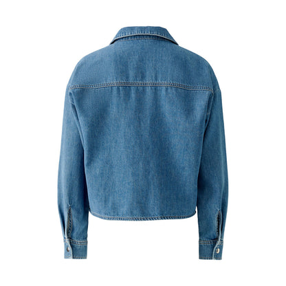 Denim Smock Style Shirt - Blue