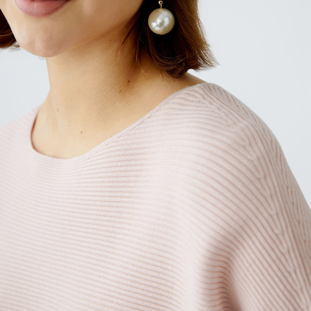 Ribbed Knit Top - Peach Whip