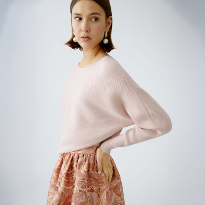 Ribbed Knit Top - Peach Whip