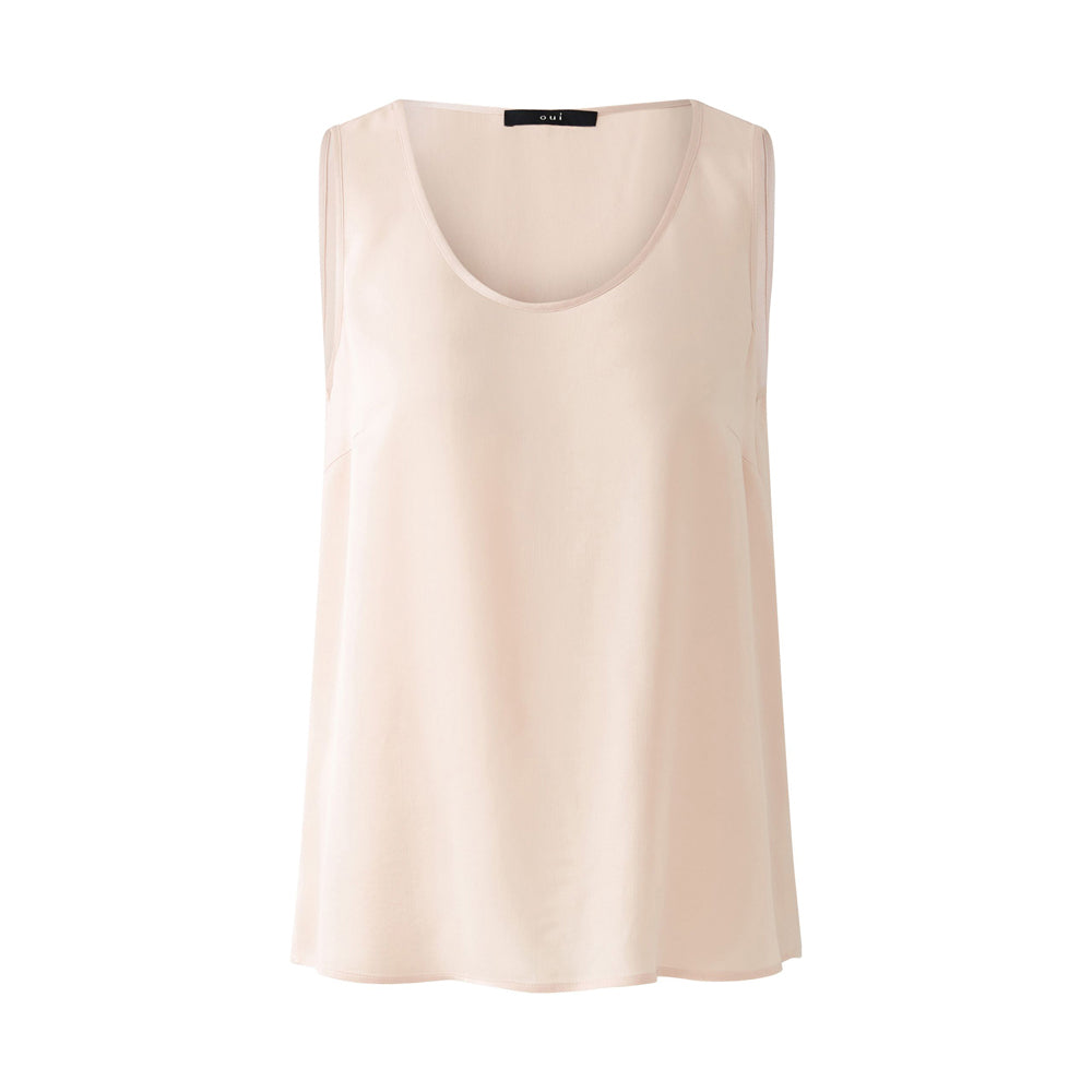 Silky Vest Top - Peach Whip