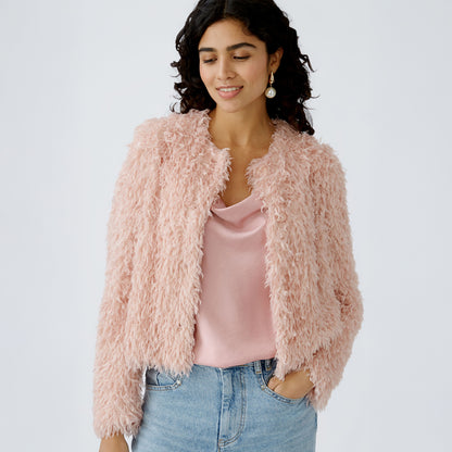 Shaggy Jacket - Pale Mauve