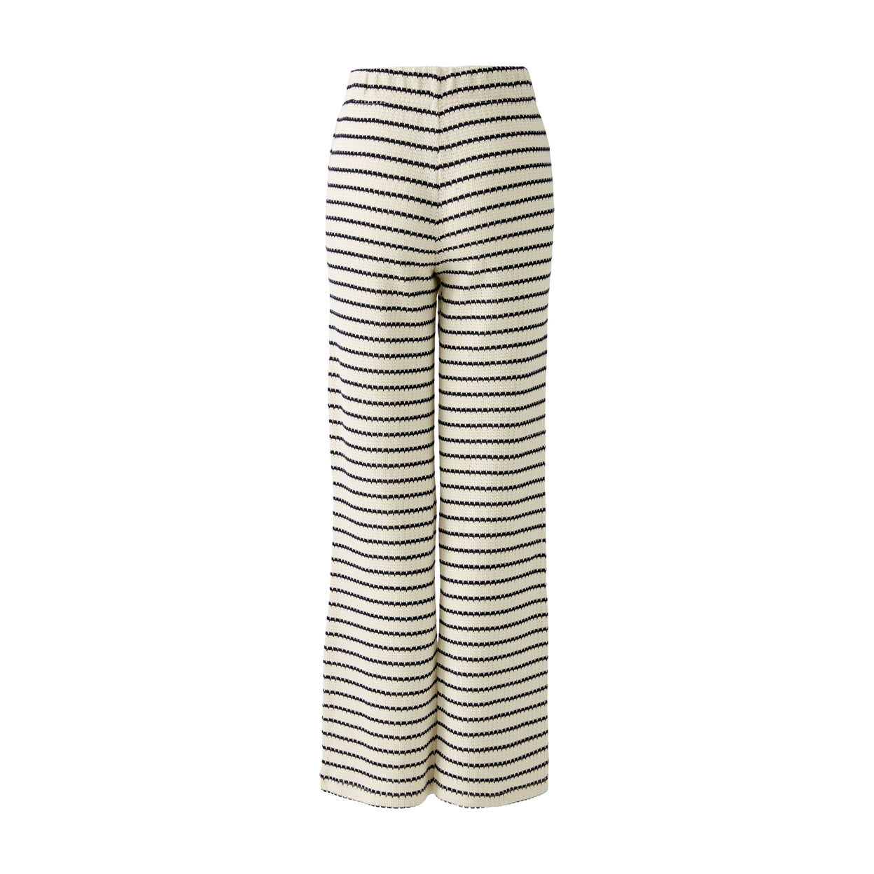 Knit Stripe Trousers - Dark Blue/White