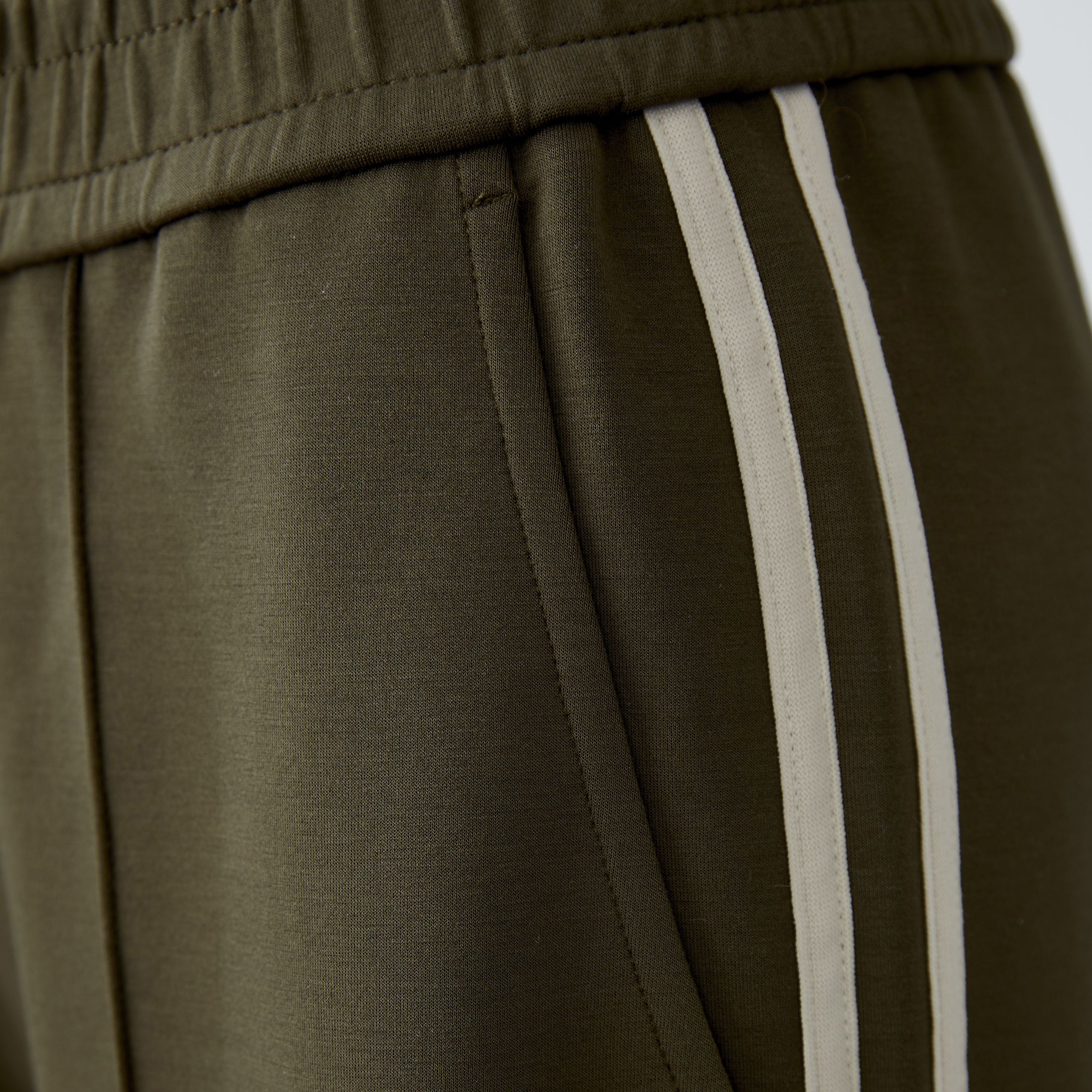 Side Stripe Trouser - Khaki