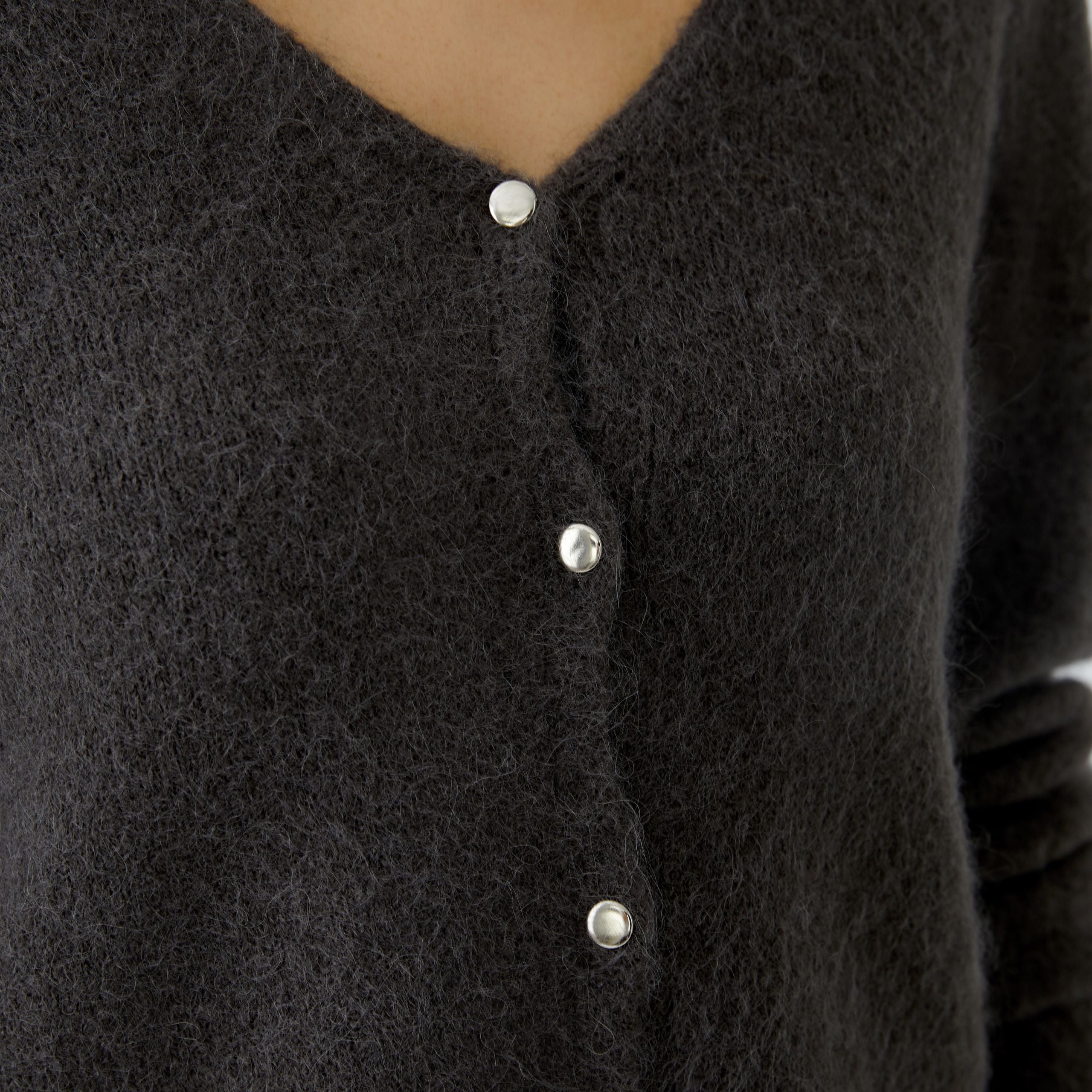 Fluffy Cardi - Espresso