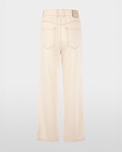 Wide Leg Jean - Ivory