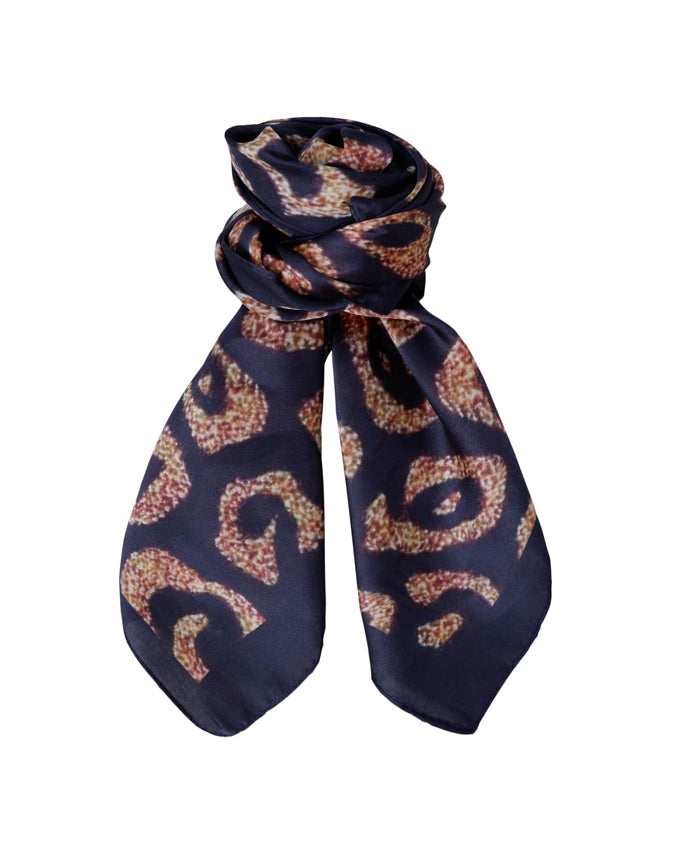Alicia Satin Scarf - Black