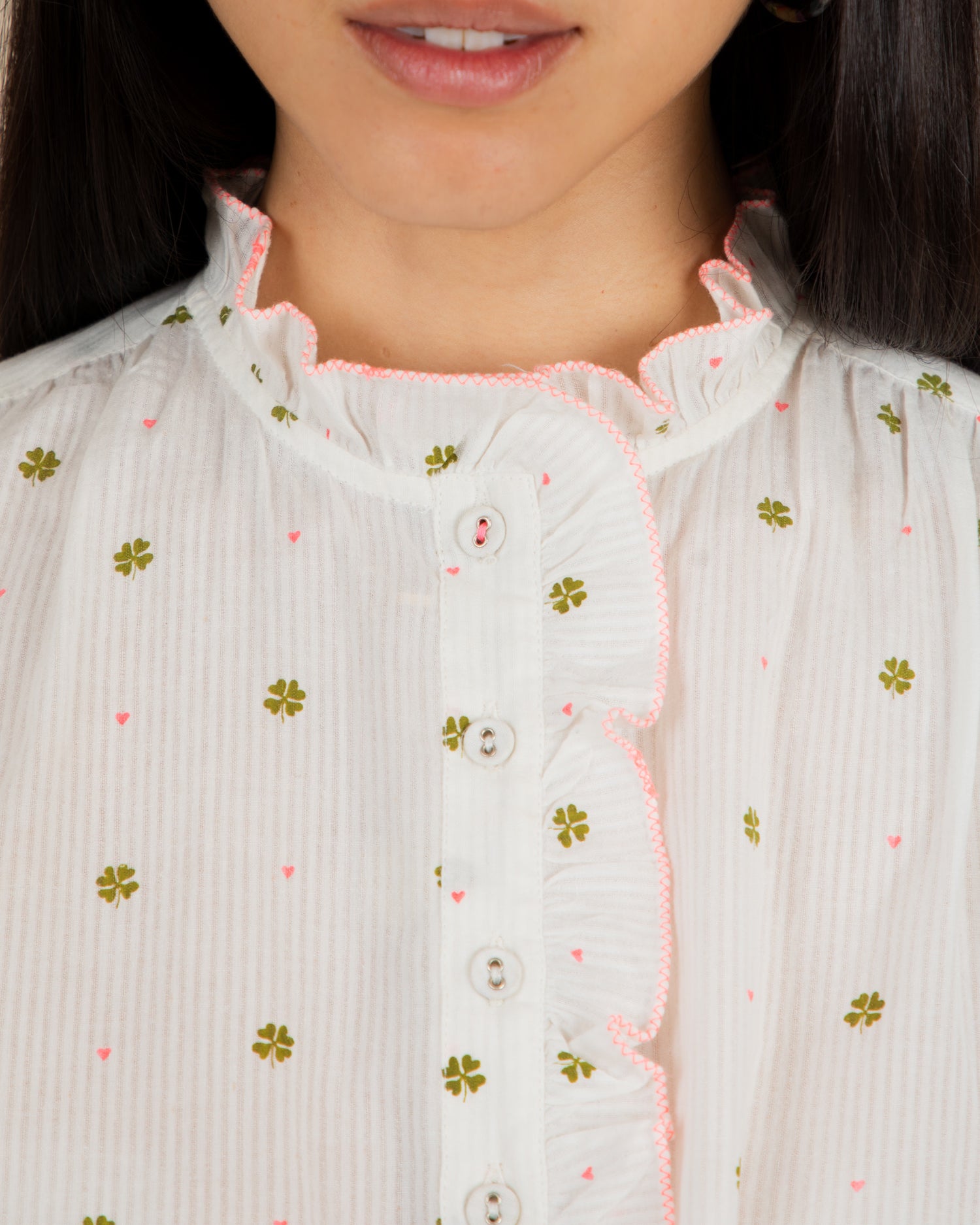 Anais Shirt - Clover Neon