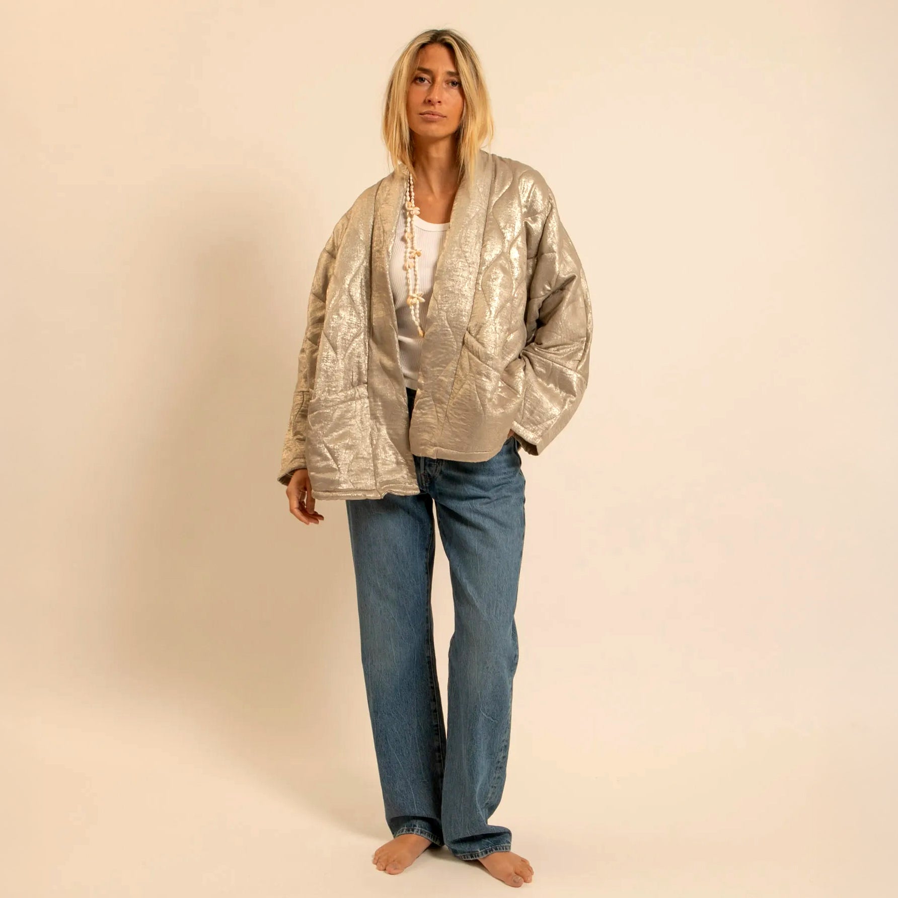 Chicago Metallic Jacket - Gold