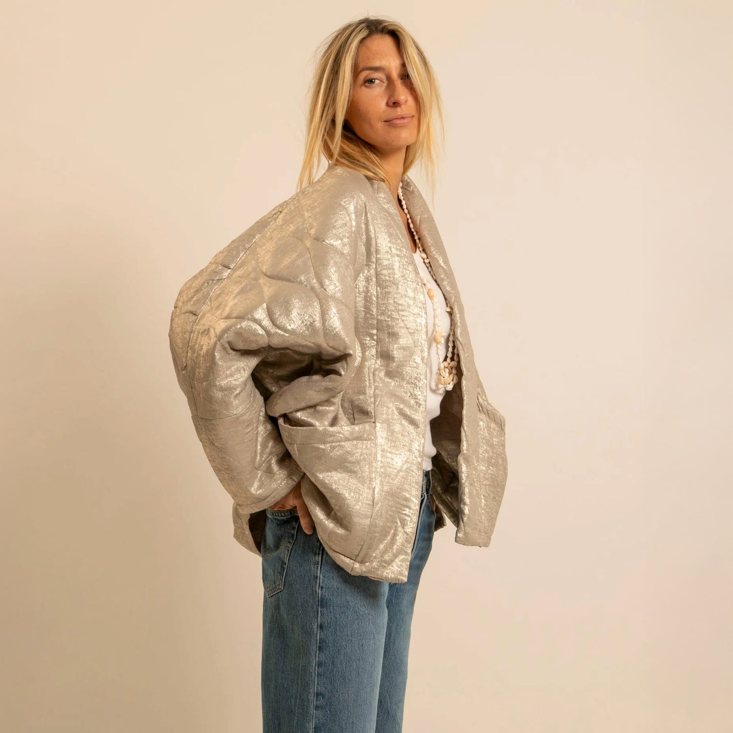 Chicago Metallic Jacket - Gold