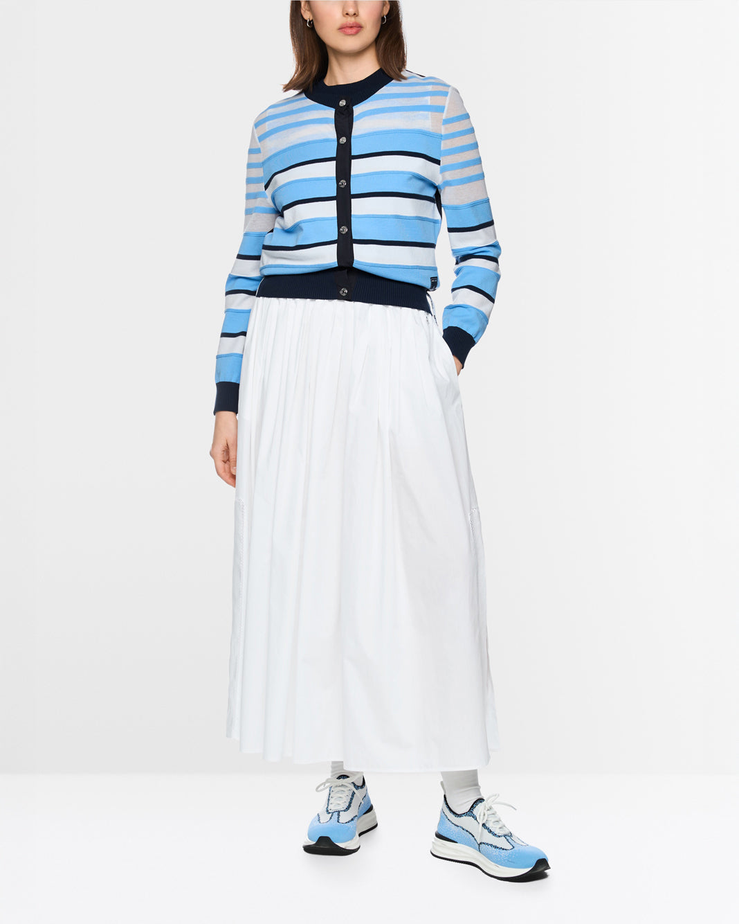 Stripe Cardigan - Blue