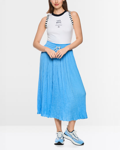 Crinkle Skirt - Blue