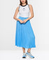 Crinkle Skirt - Blue
