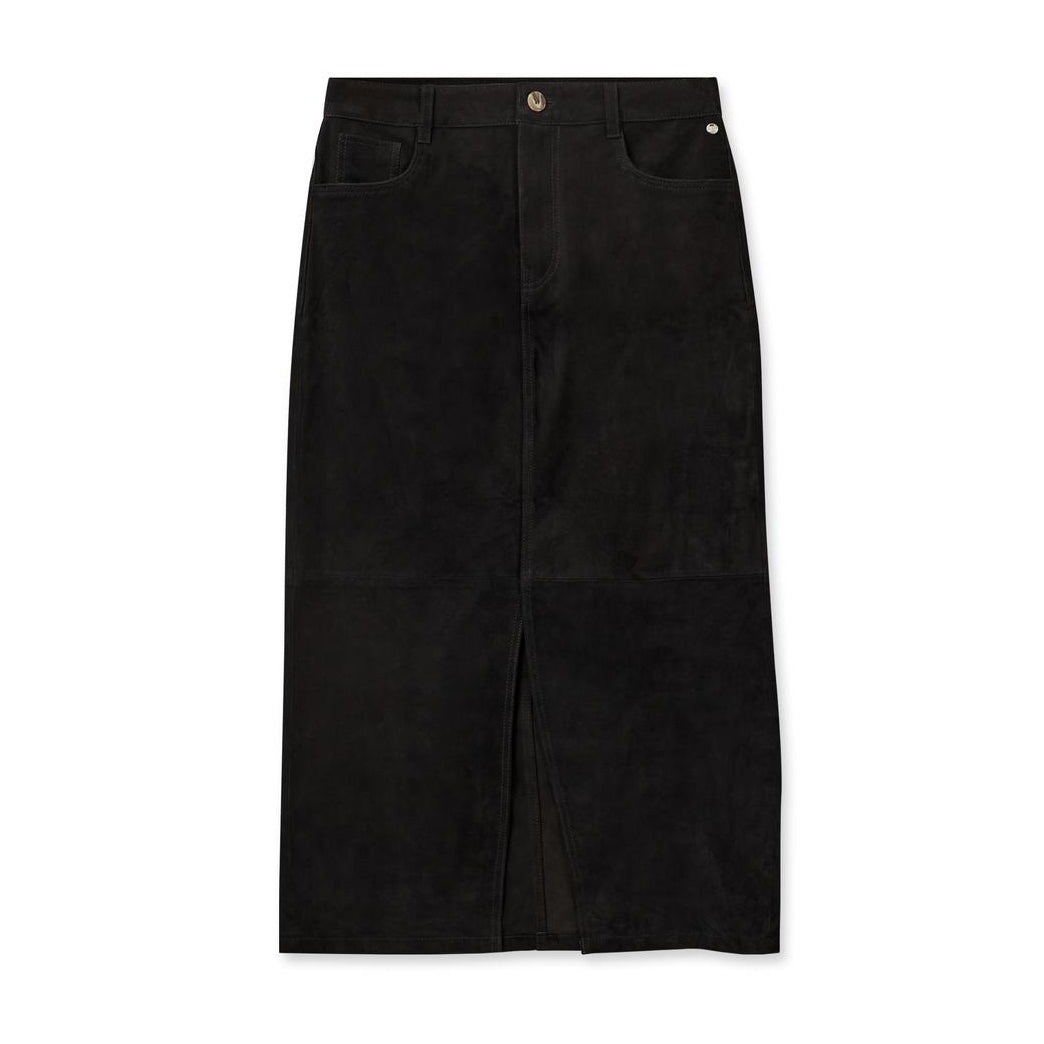 Mella Suede Skirt - Black