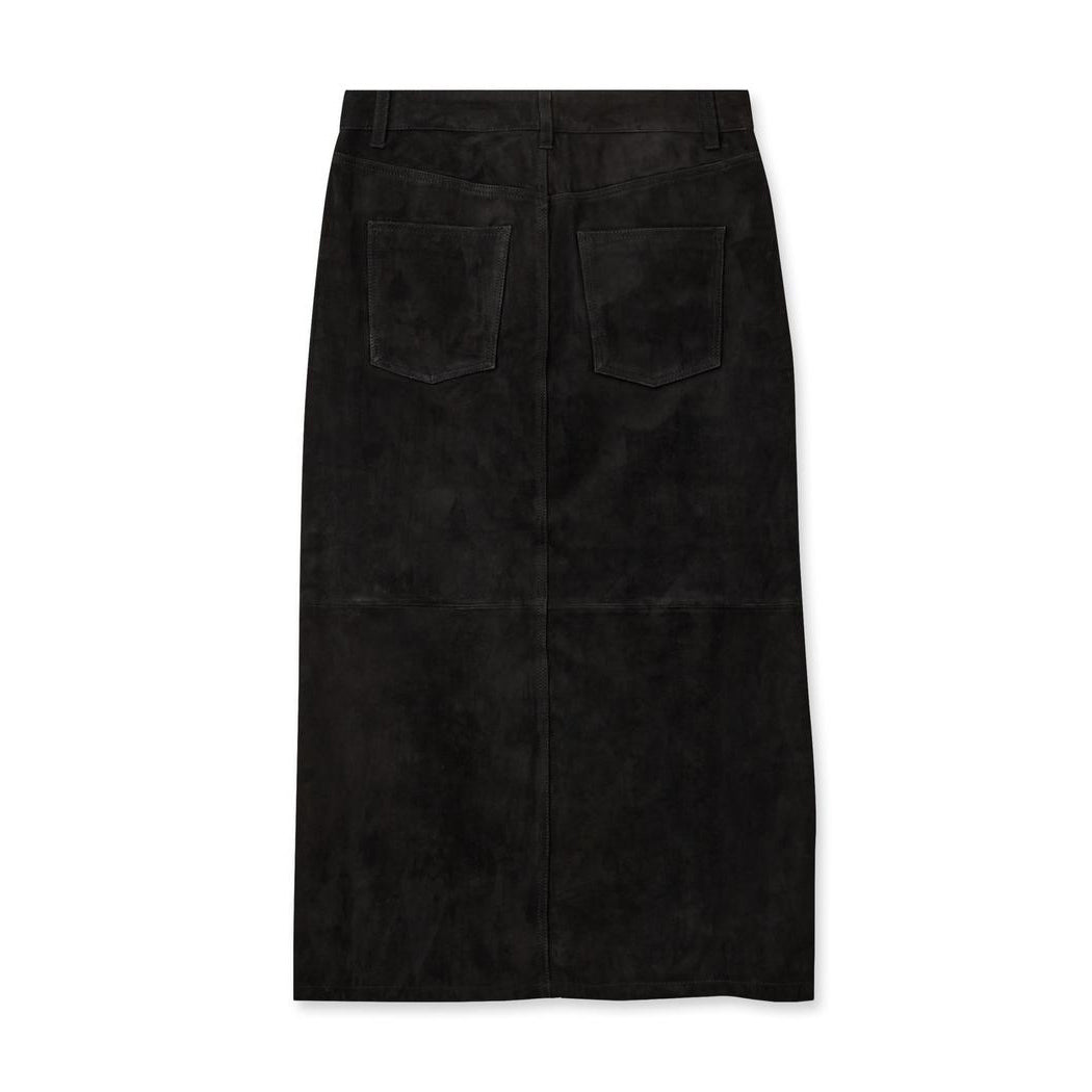 Mella Suede Skirt - Black