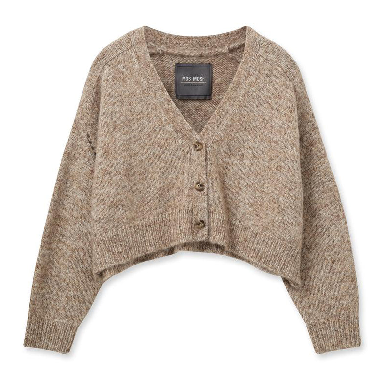 Zela Warm Knit Cardigan - Tannin