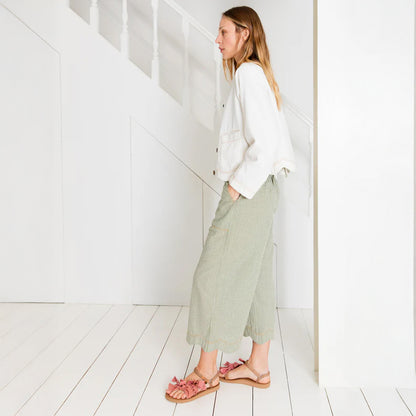 Aide Trouser - Green Gingham