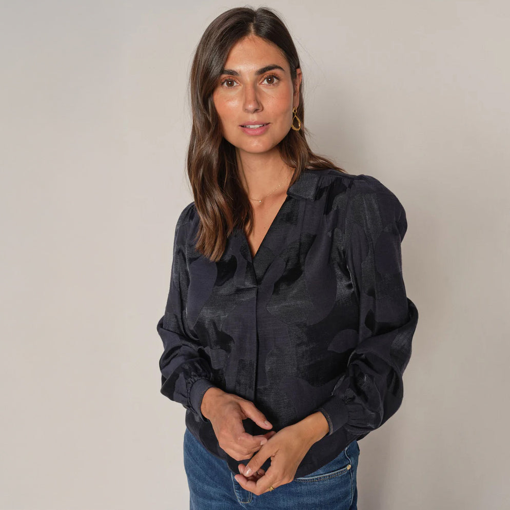 Aldo Baubles Jacq Blouse - Salute Navy