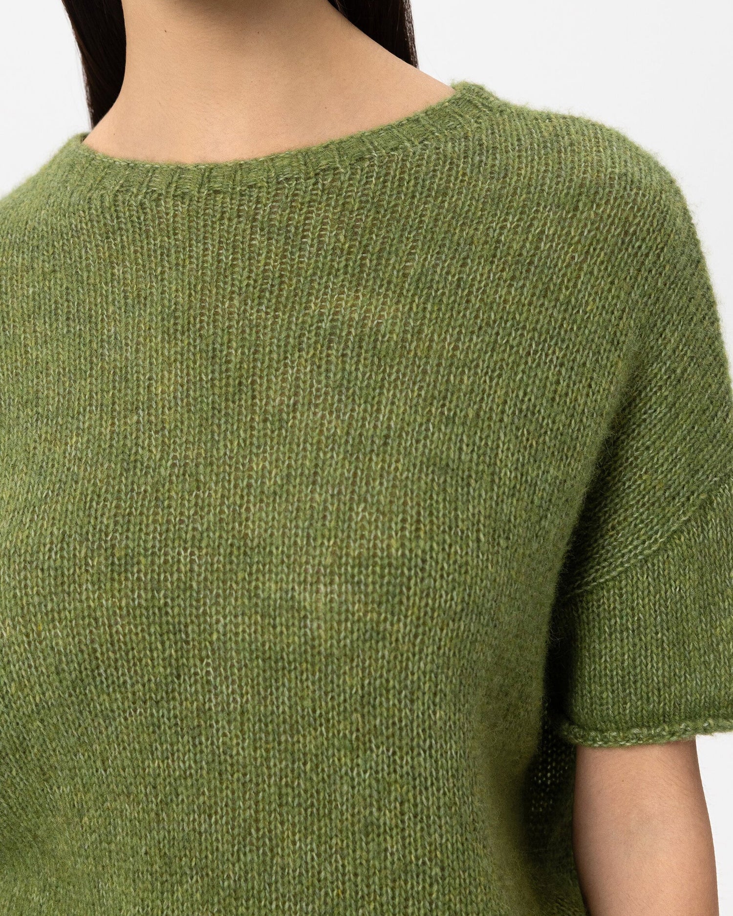 Alpaca Blend Pullover - Matcha Green