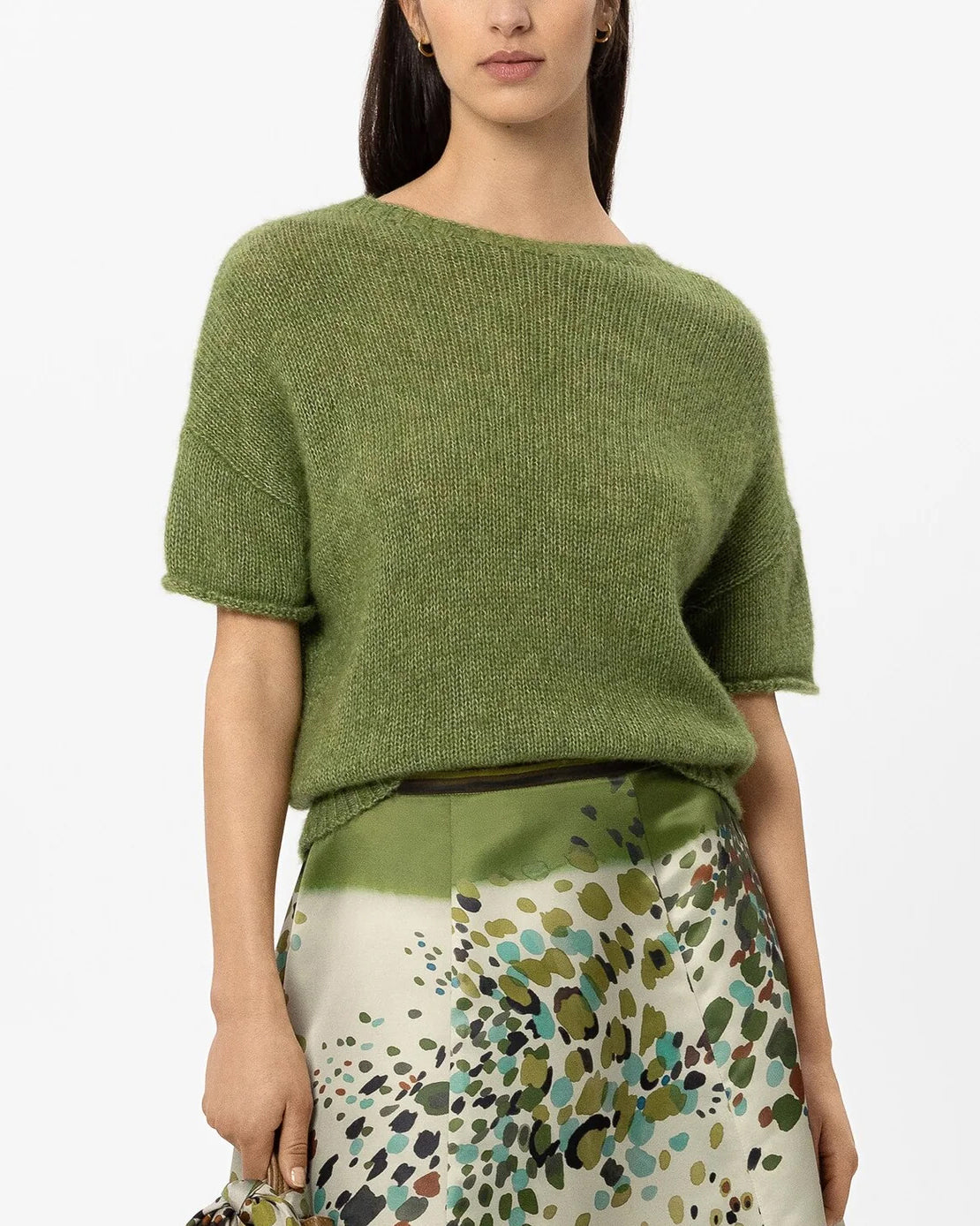 Alpaca Blend Pullover - Matcha Green