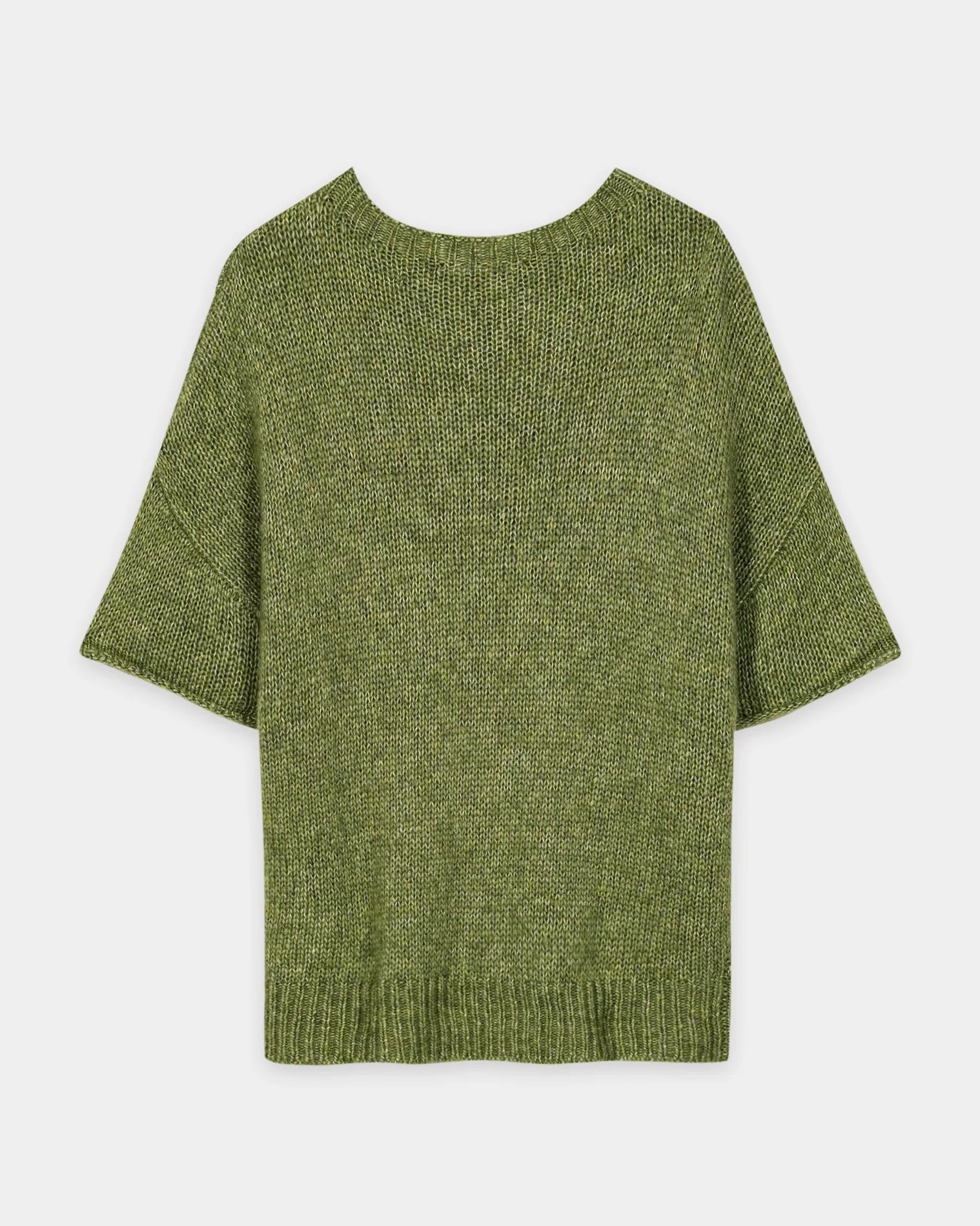 Alpaca Blend Pullover - Matcha Green