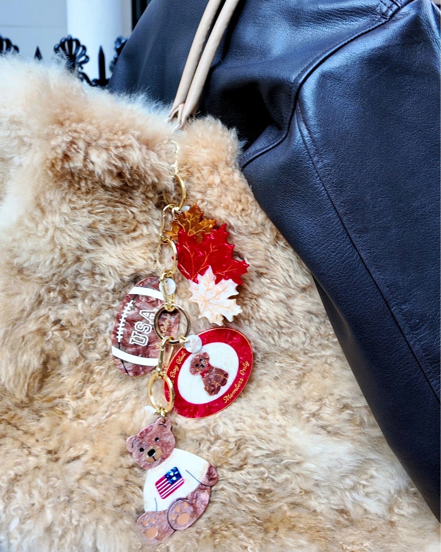 American Teddy Keyring - Brown