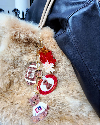 American Teddy Keyring - Brown