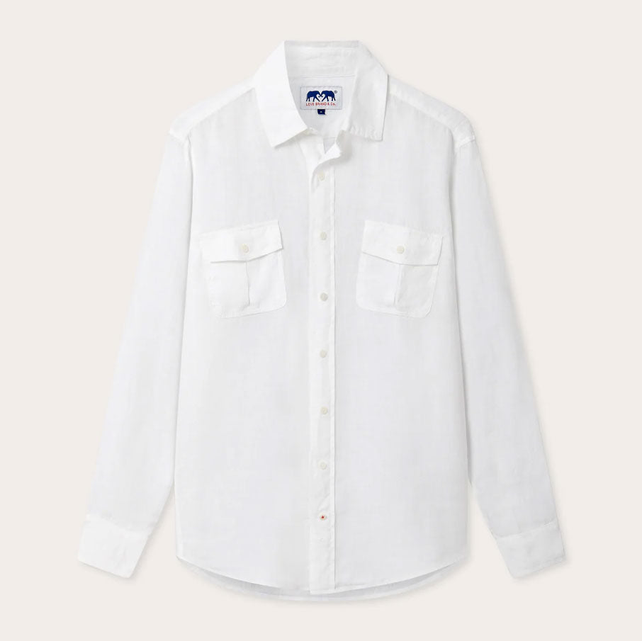 Andros Linen Shirt - White