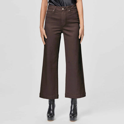 Anessa Ankle Wide Leg - Chicory Coffee Luxe Coating