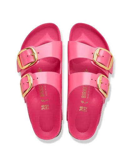 Arizona Big Buckle Natural Leather Patent - High-Shine Fuchsia Tulip