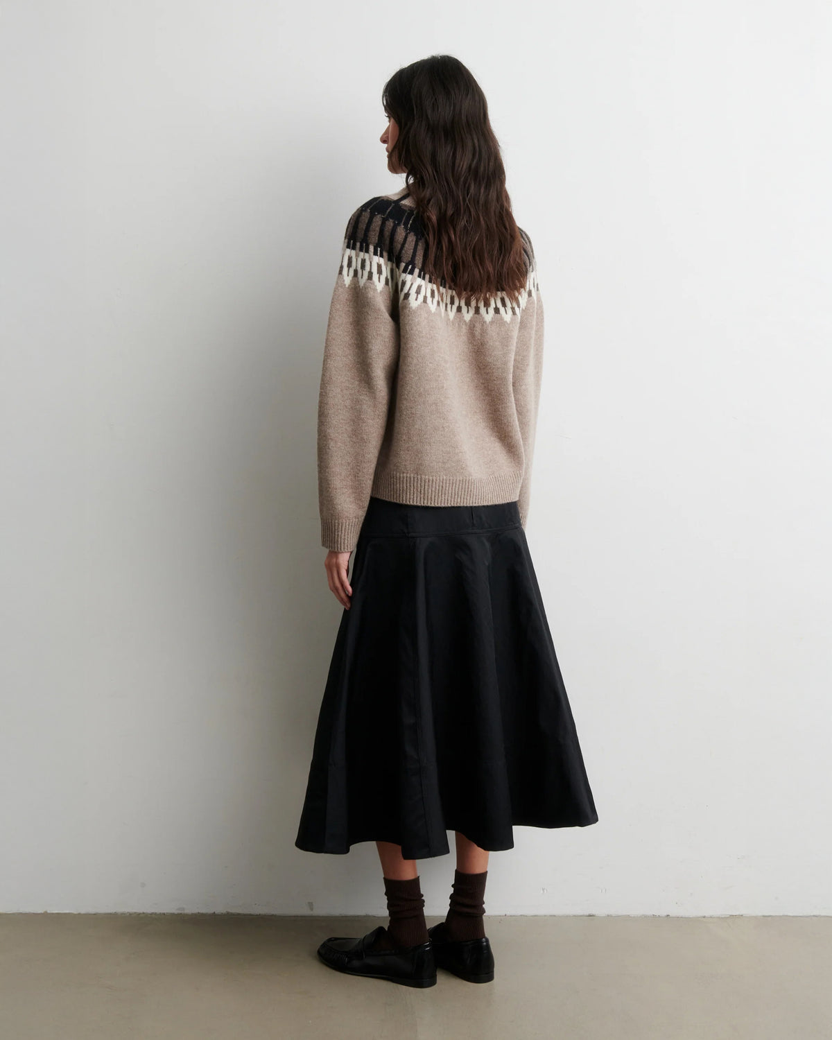 Arlo Knit O-Neck - Beige Melange