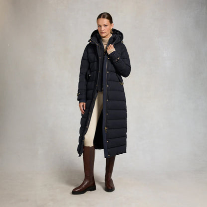 Arosa Luxe Longline Coat - Ink Navy