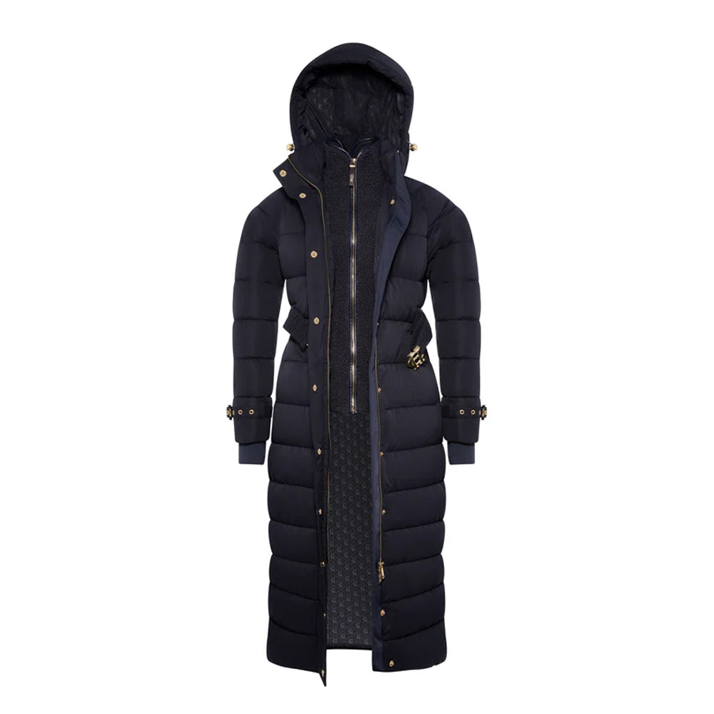 Arosa Luxe Longline Coat - Ink Navy