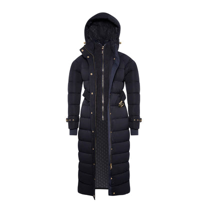 Arosa Luxe Longline Coat - Ink Navy